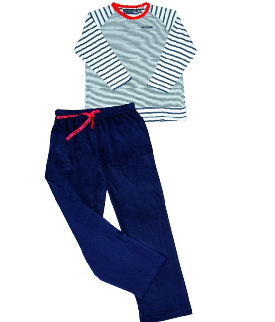 Pijama niño largo Pettrus algodón marinero