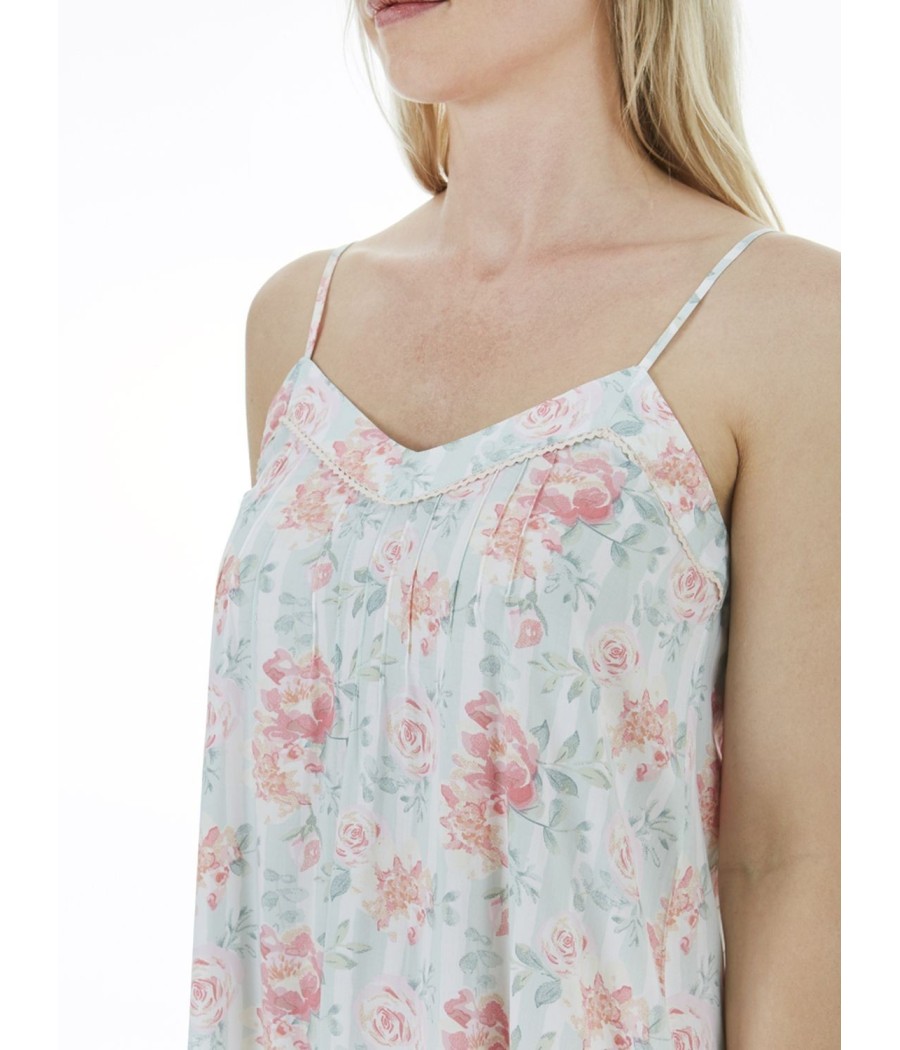 Camisón mujer J&J Brothers flores pastel viscosa