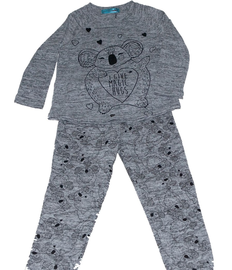 Pijama junior PETTRUS koala gris viscosa