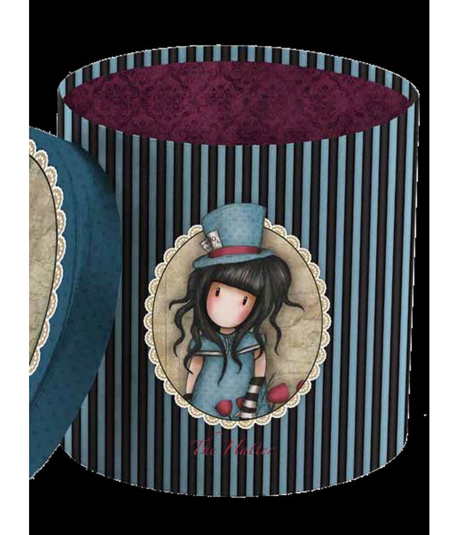 Pijama niña Santoro The hatter regalo caja sombrerera