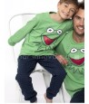 Pijama familiar niño Disney Muppets Kermit puños algodón