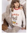 Pijama niña Disney Daisy Leopard punto algodón