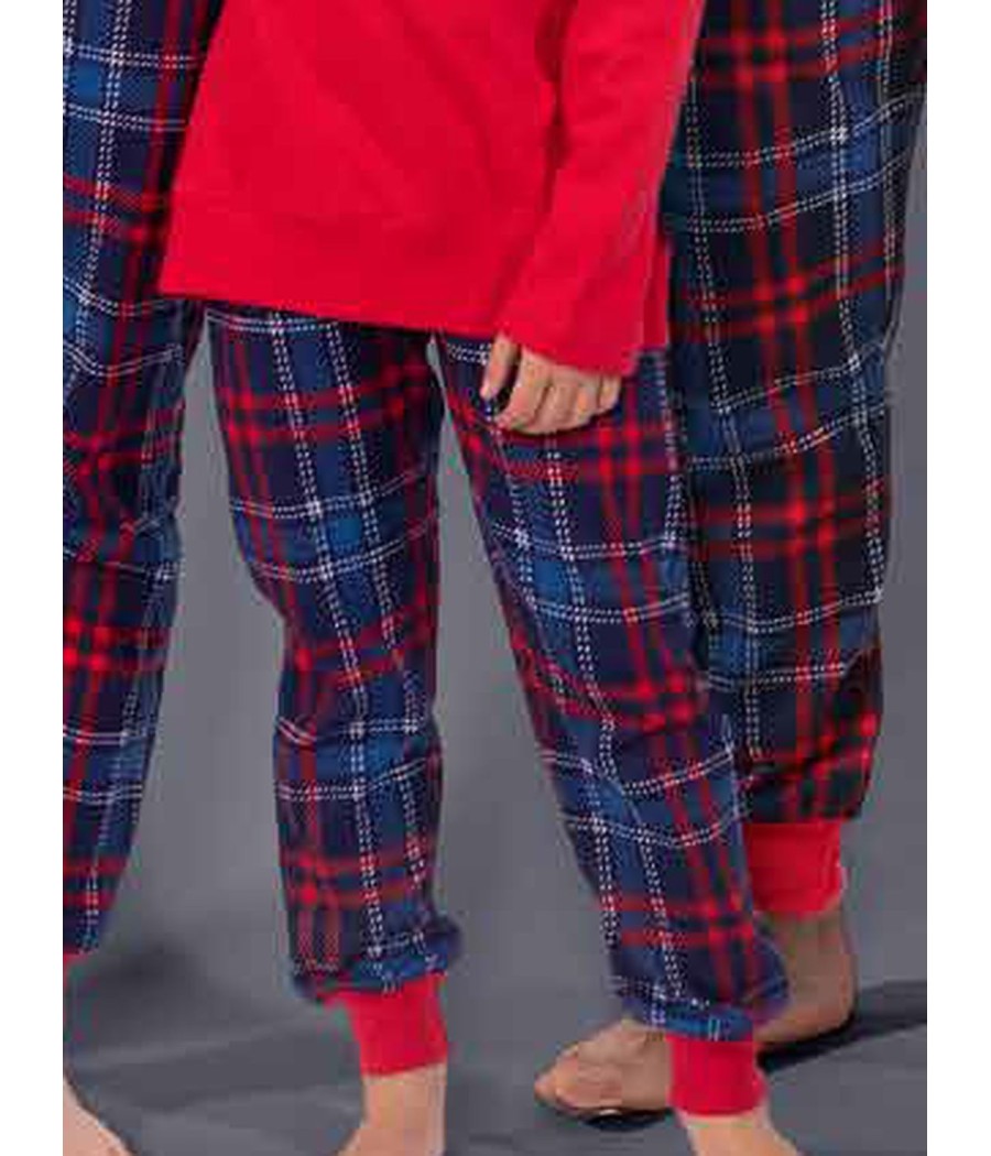 Pijama niña Lois colección familiar rojo sport algodón