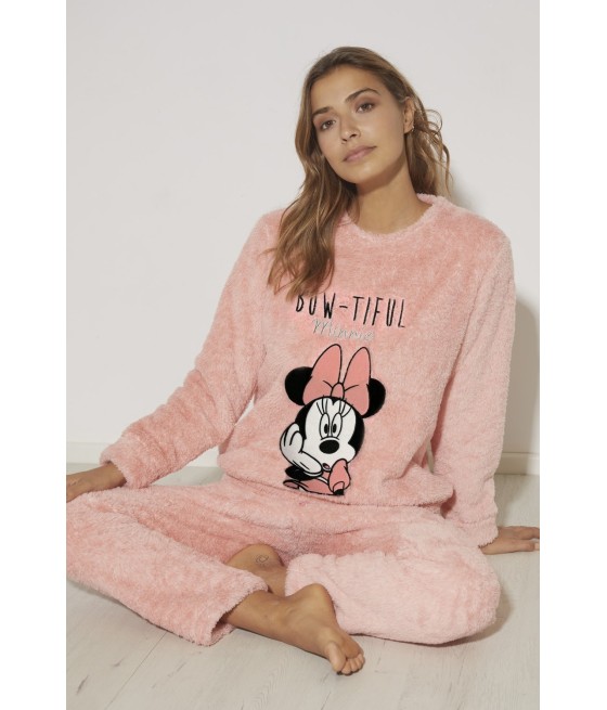 Pijama Corel Bowtiful Minnie MUJER DISNEY  INVIERNO Rosa