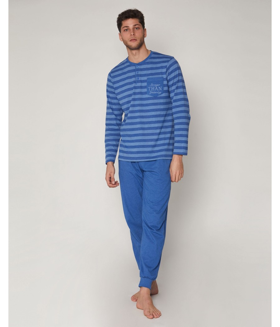 Pijama  Stronger HOMBRE ADMAS  INVIERNO Azul