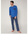 Pijama Jeans Vip HOMBRE LOIS  INVIERNO Azul