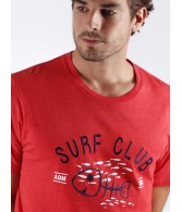Pijama Hombre Surf Club VERANO ADMAS Rojo Algodón