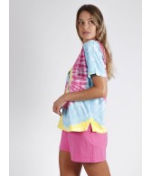 Pijama Mujer M/Corta Mickey Rainbow VERANO DISNEY 28 Multicolor Algodón