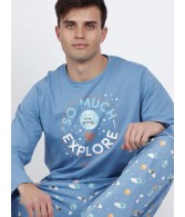 Pijama Hombre Largo Explore VERANO MR WONDERFUL Algodón