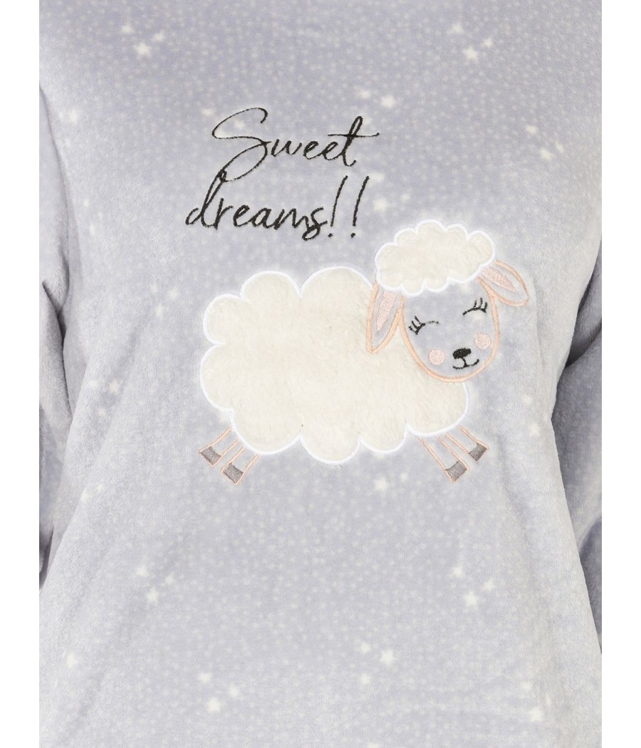 Pijama térmico mujer invierno Javier Golmar coralina Sweet Dreams bolsillos