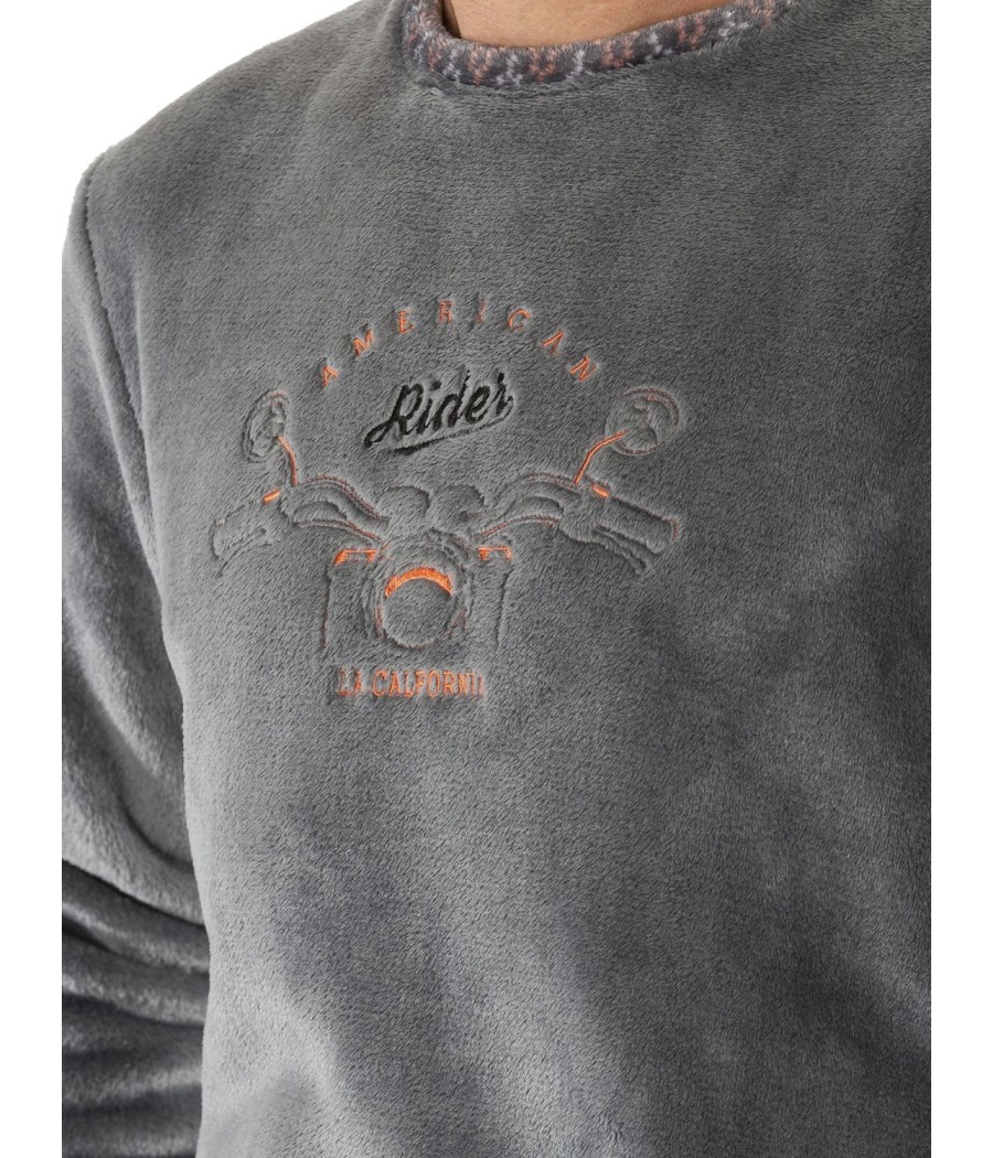 Pijama térmico hombre invierno Javier Golmar coralina bolsillos