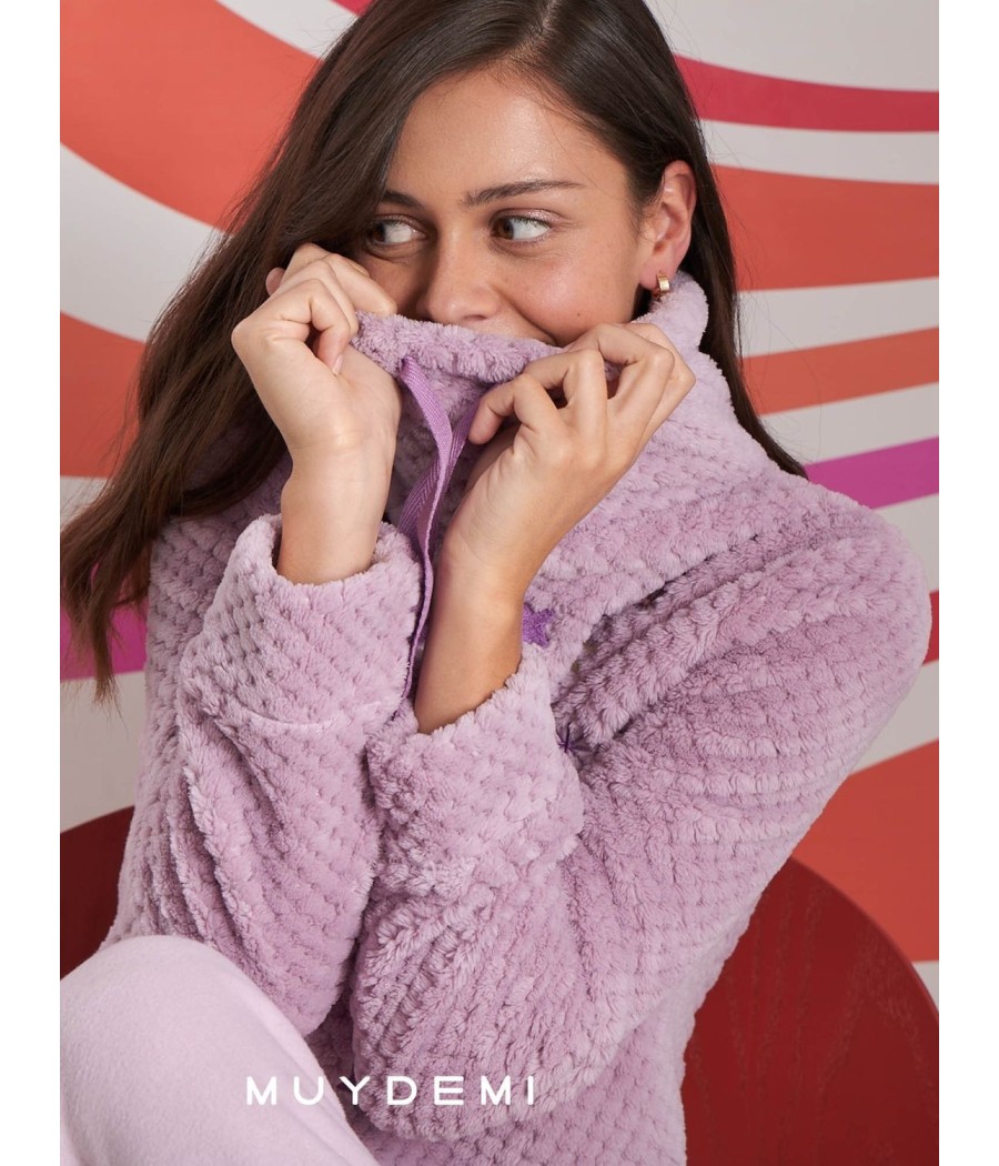 Pijama invierno mujer Muidemi Future rosa coralina Micropolar