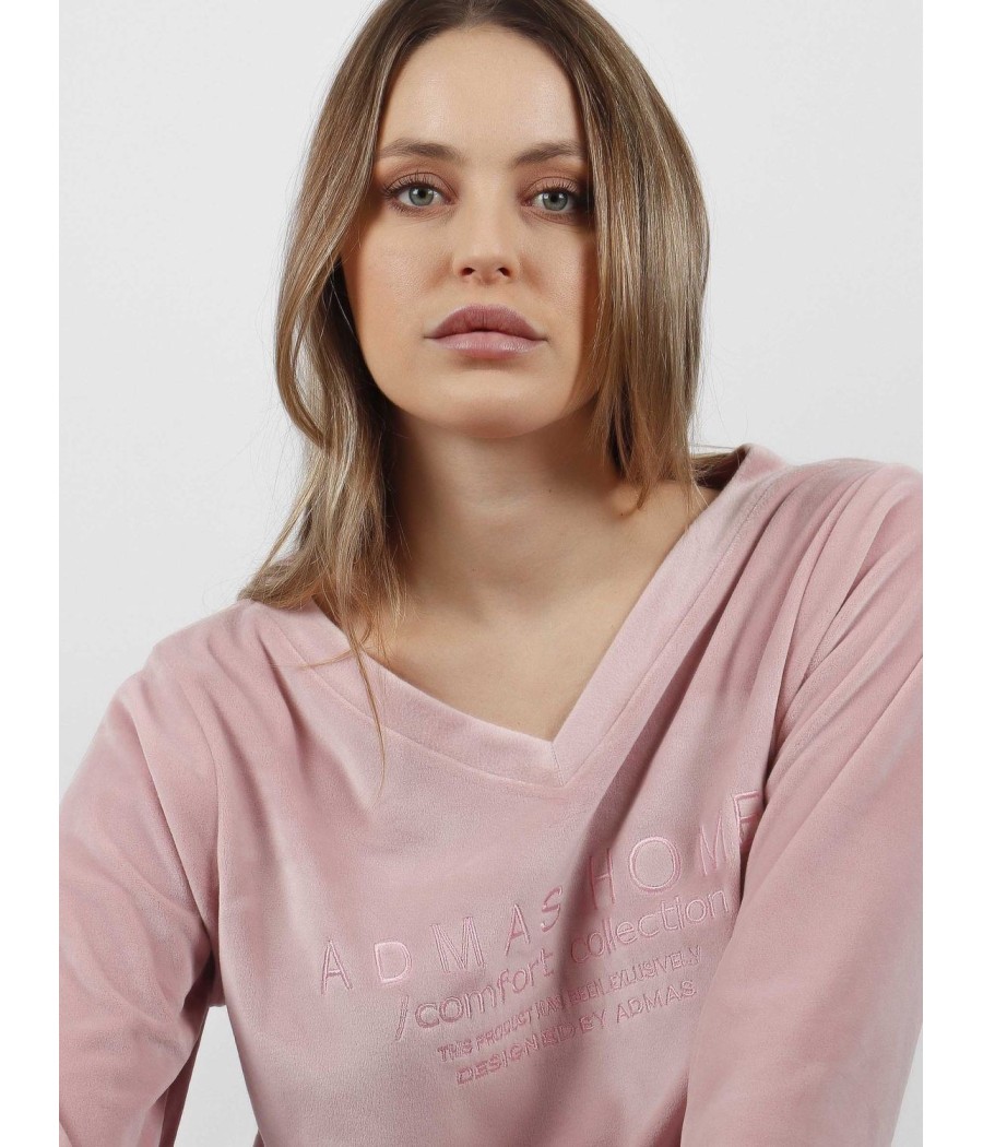 Pijama mujer invierno Admas Pico soft Home Petalo algodón