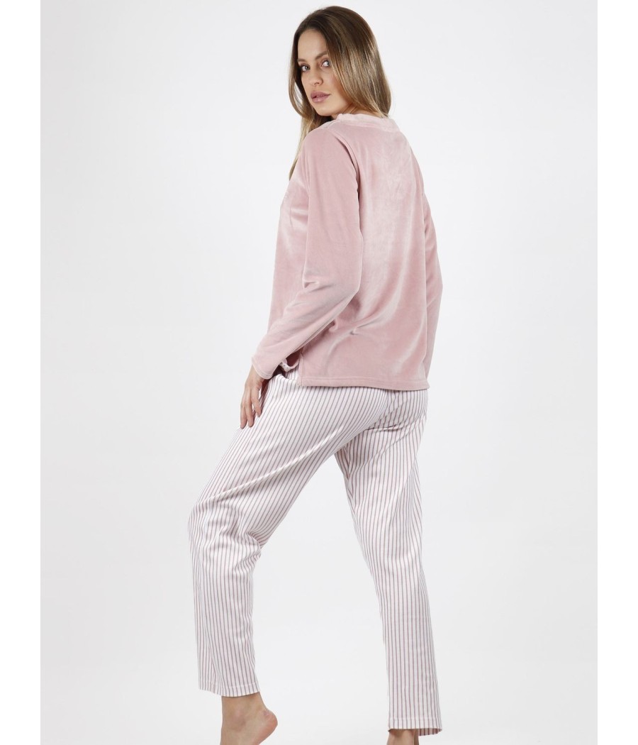 Pijama mujer invierno Admas Pico soft Home Petalo algodón