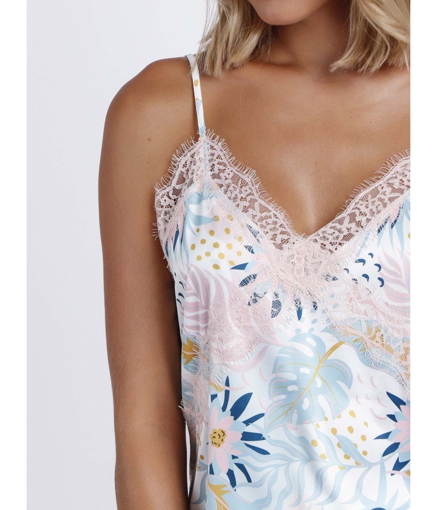 Pijama mujer verano mujer Admas Garden satén