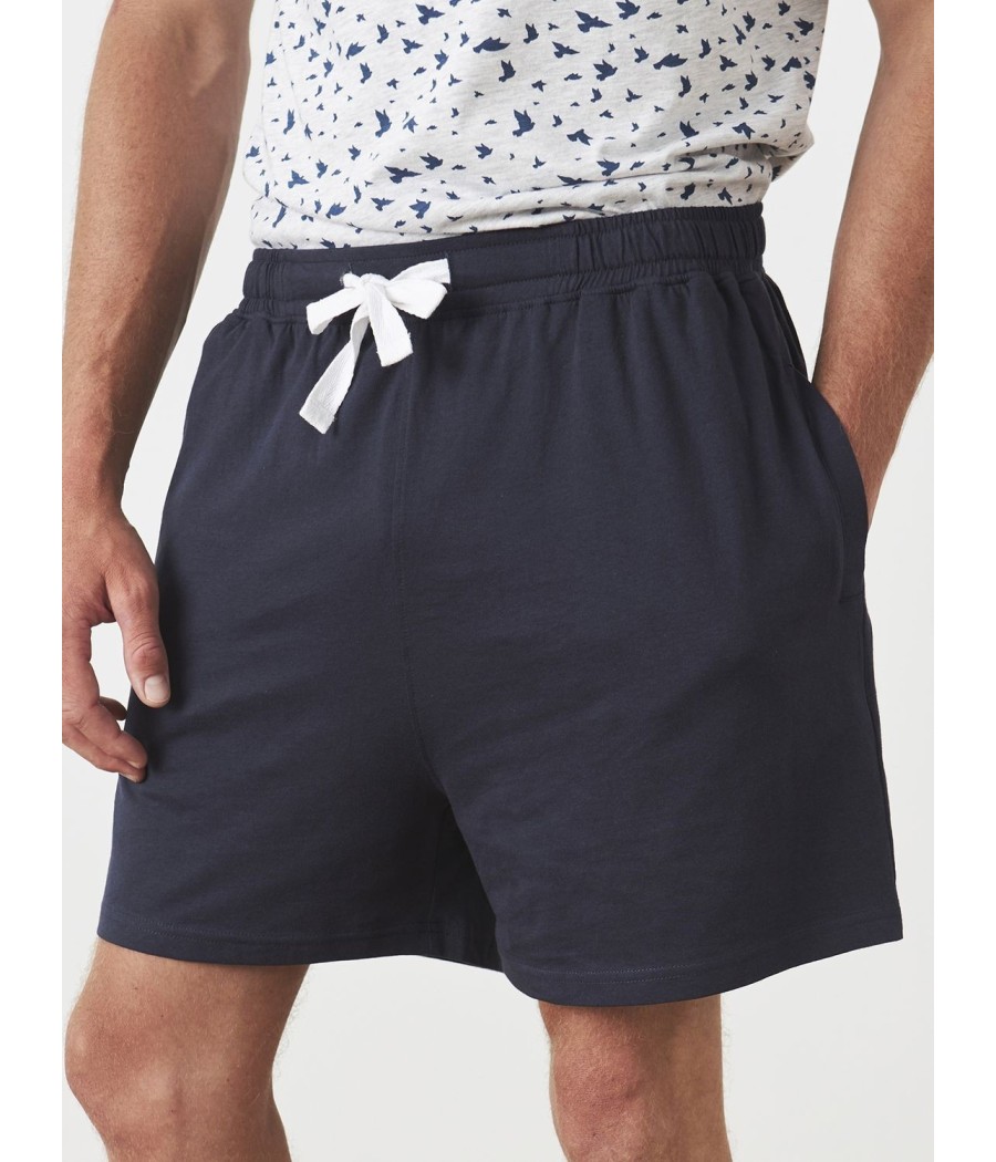 Pijama verano hombre J&J Brothers bolsillos Aves tapeta algodón