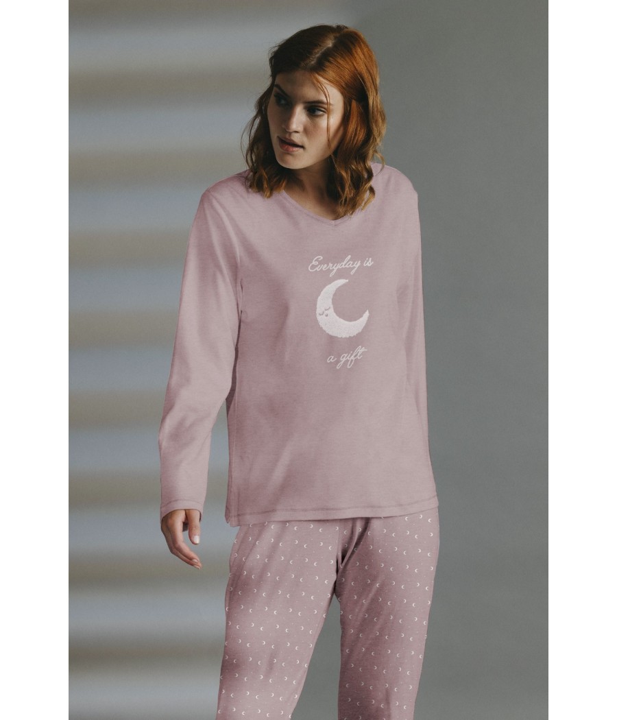 Pijama invierno mujer Admas Everyday Maquillaje algodón