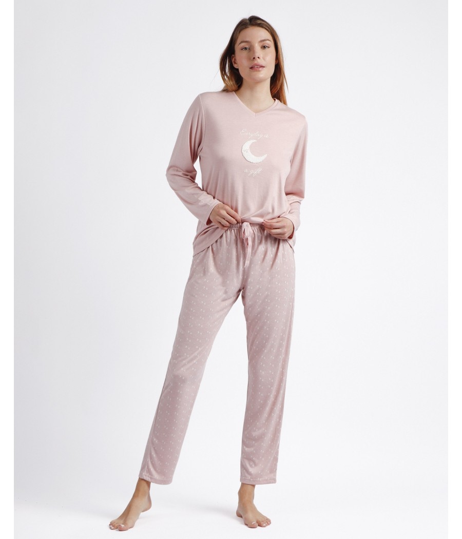 Pijama invierno mujer Admas Everyday Maquillaje algodón