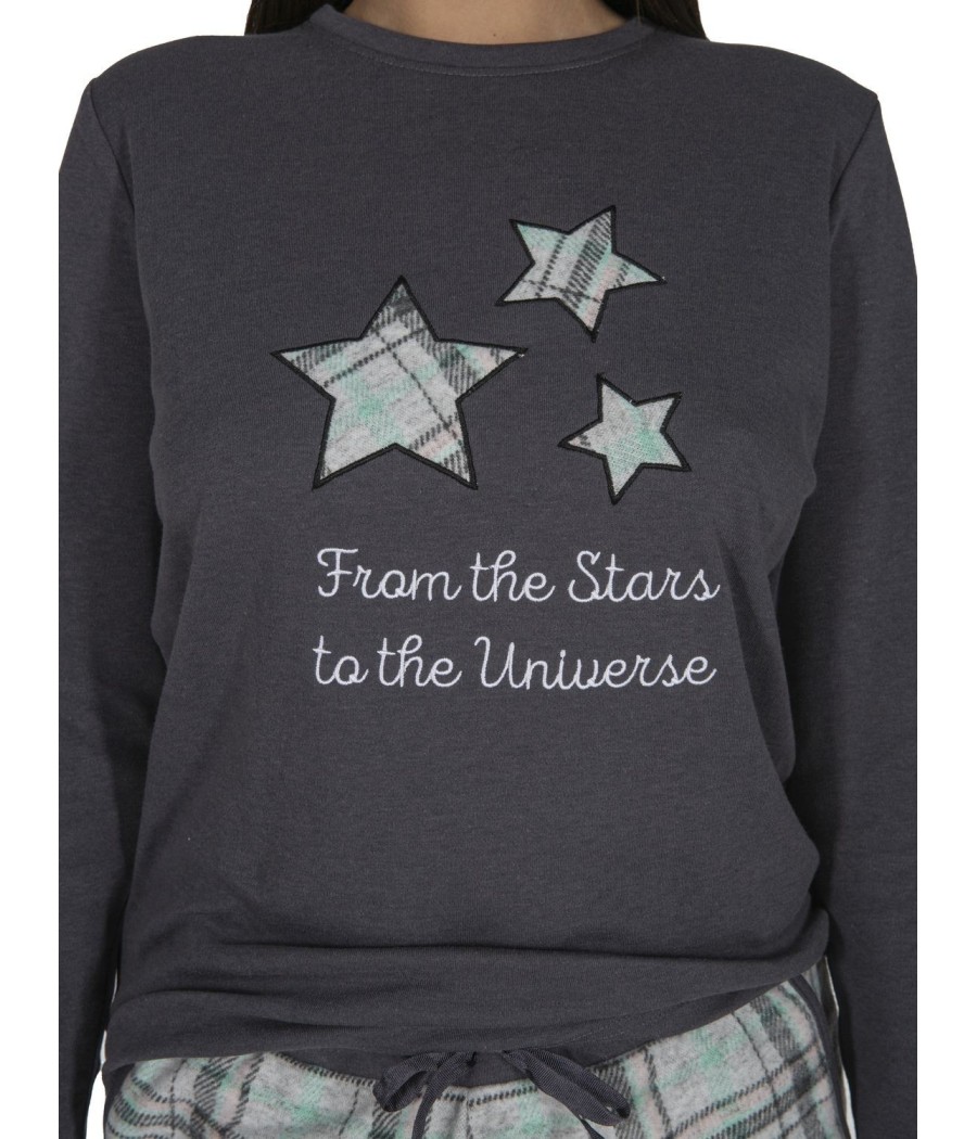 Pijama térmico mujer Javier Golmar bolsillos punto Milano