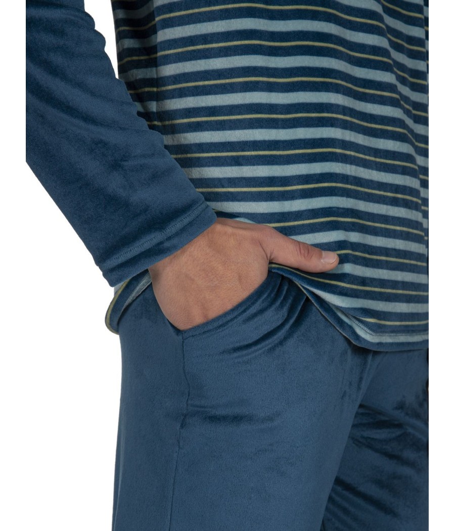 Pijama térmico hombre Javier Golmar bolsillosterciopelo