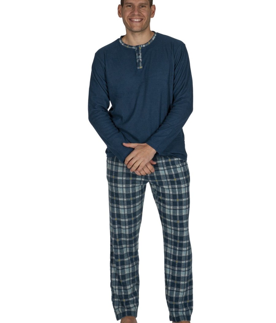 Pijama térmico hombre Javier Golmar bolsillos punto Milano