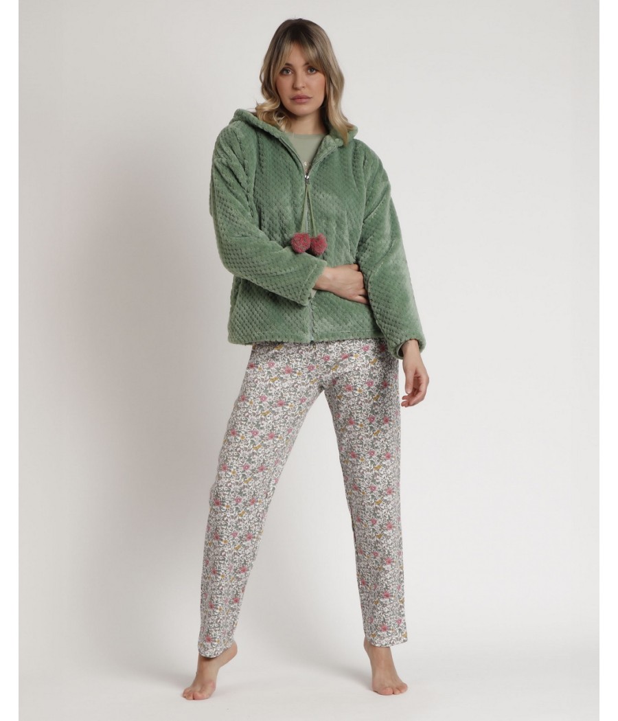 Bata invierno mujer Admas capucha