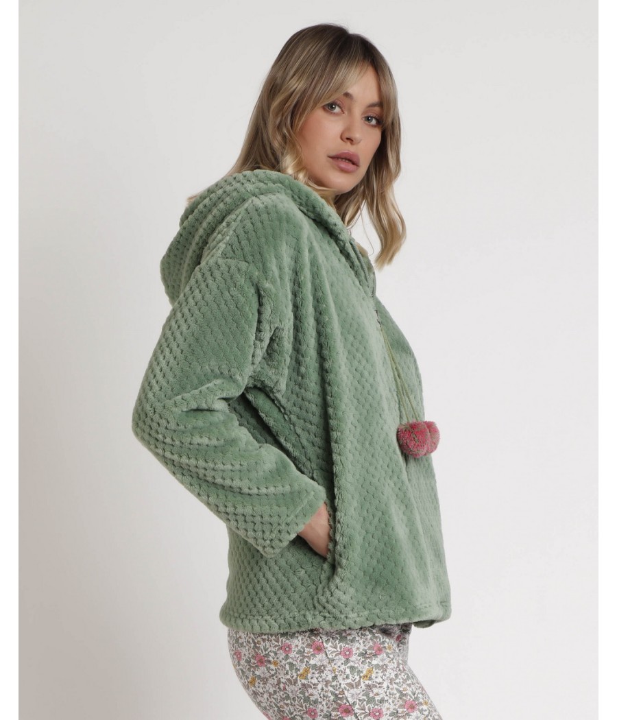 Bata invierno mujer Admas capucha