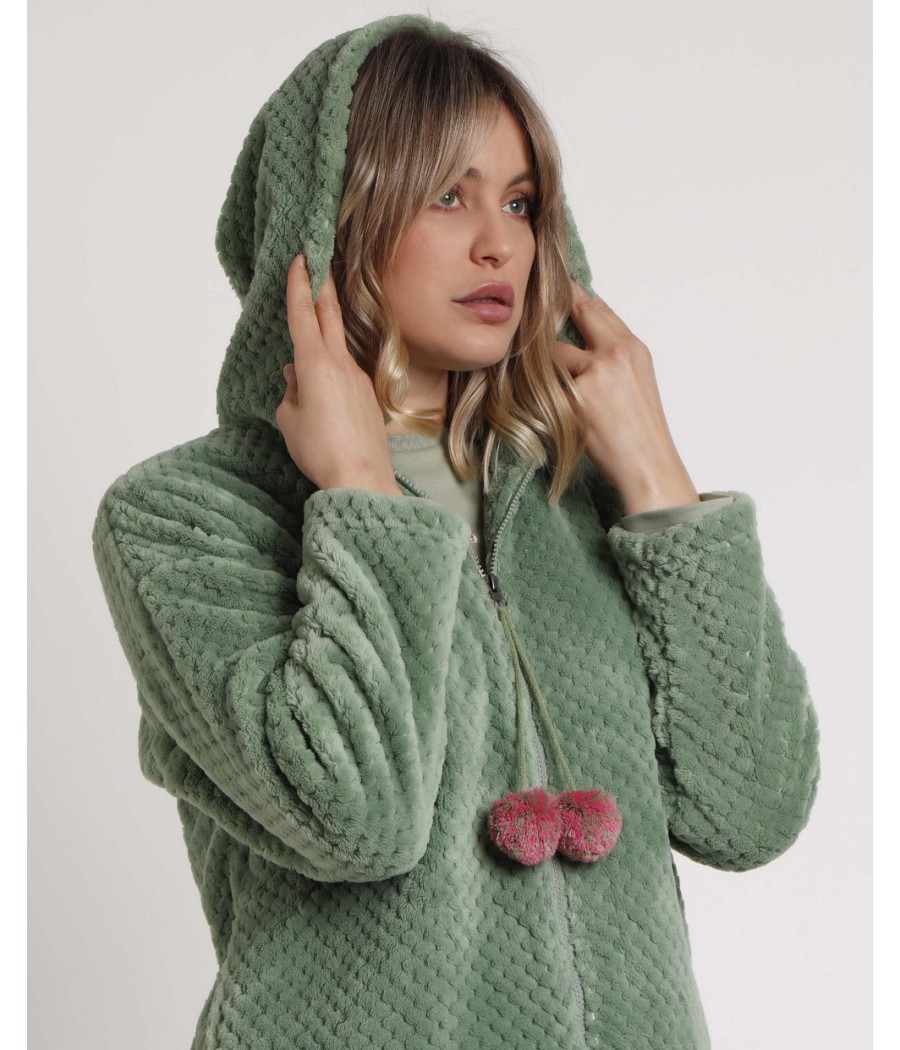 Bata invierno mujer Admas capucha