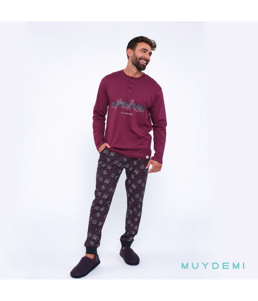 Pijama invierno hombre Muydemi Dimensión algodón