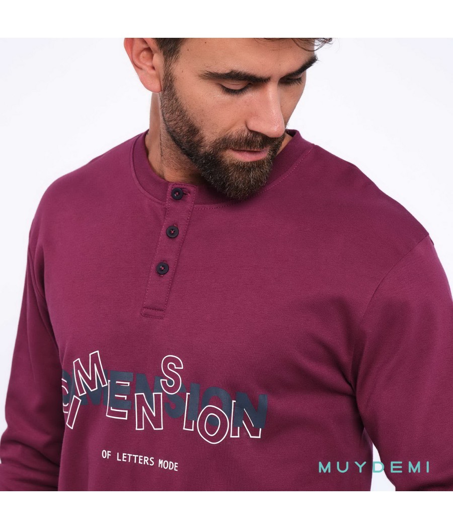 Pijama invierno hombre Muydemi Dimensión algodón