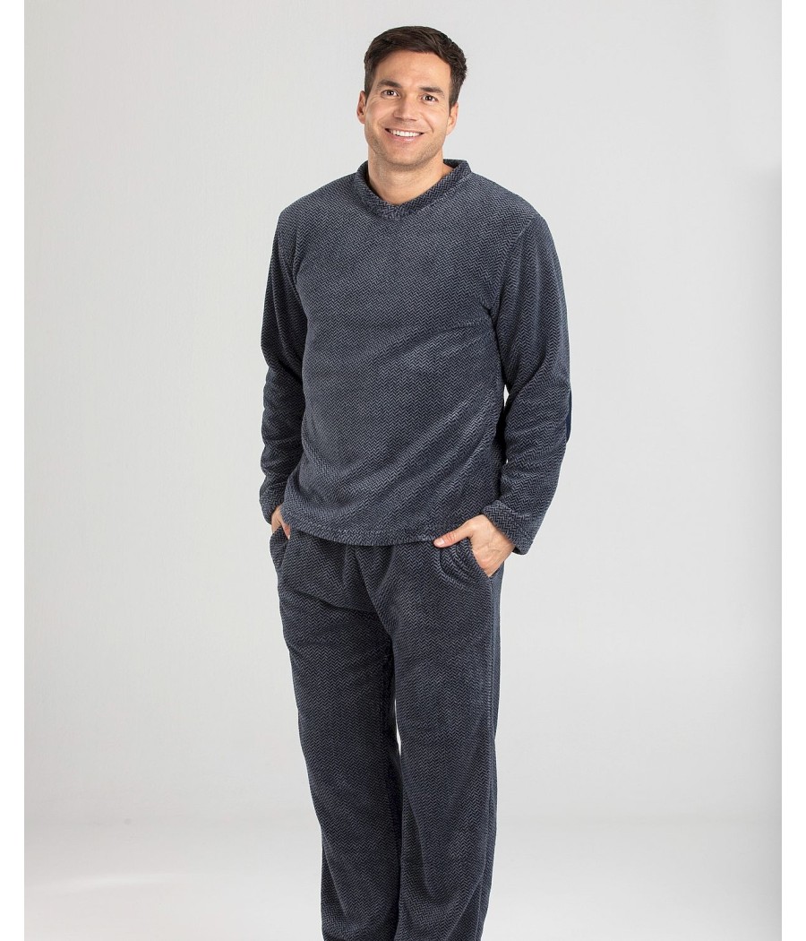 Pijama térmico hombre Pettrus coralina tallas grandes