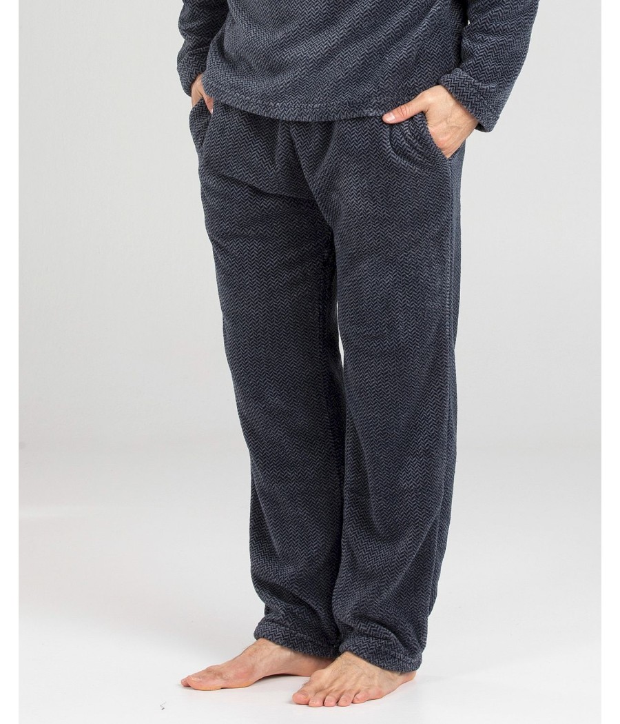 Pijama térmico hombre Pettrus coralina tallas grandes