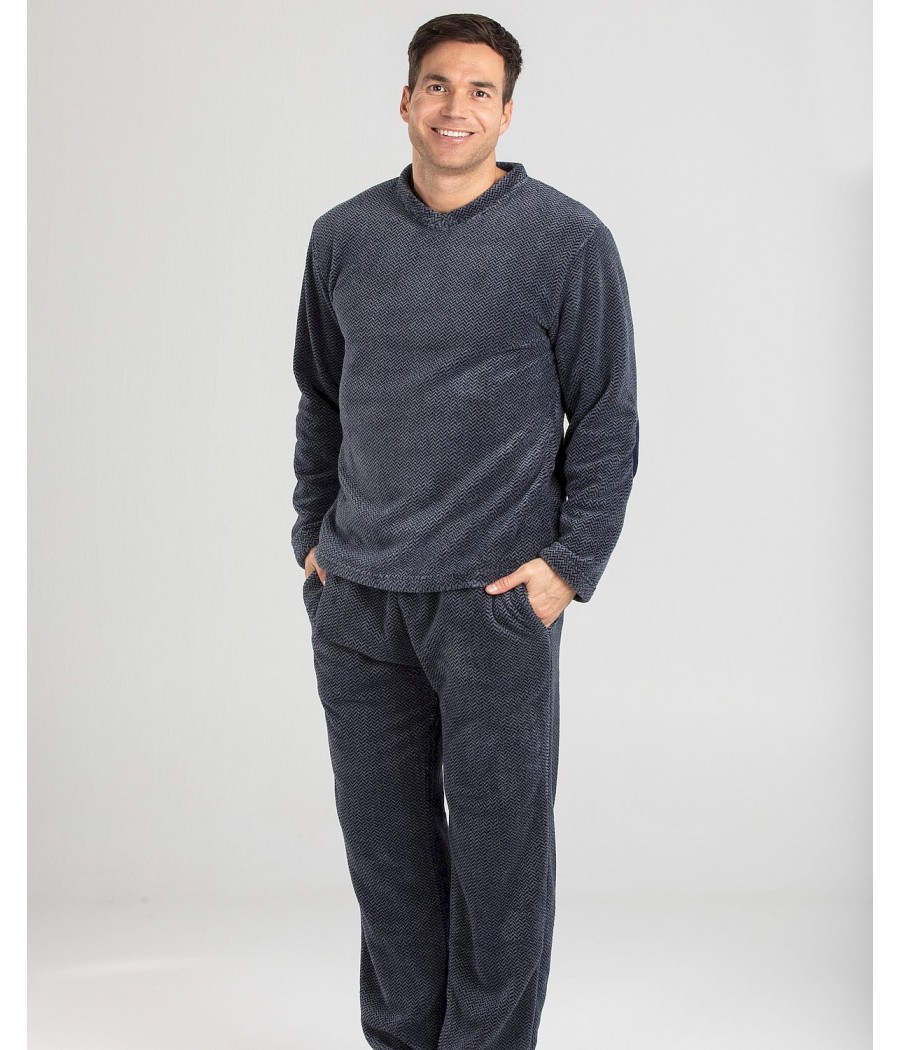 Pijama térmico hombre Pettrus coralina tallas grandes