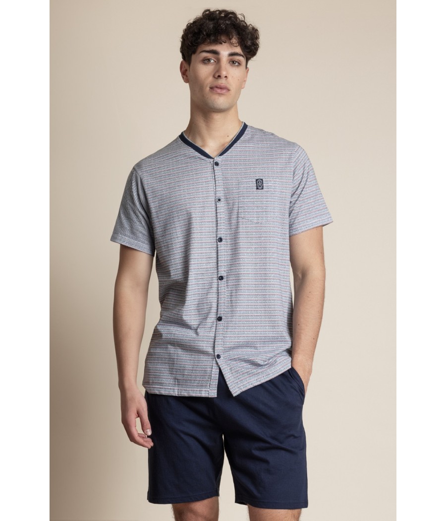 Pijama abierto verano hombre Admas Classic algodón