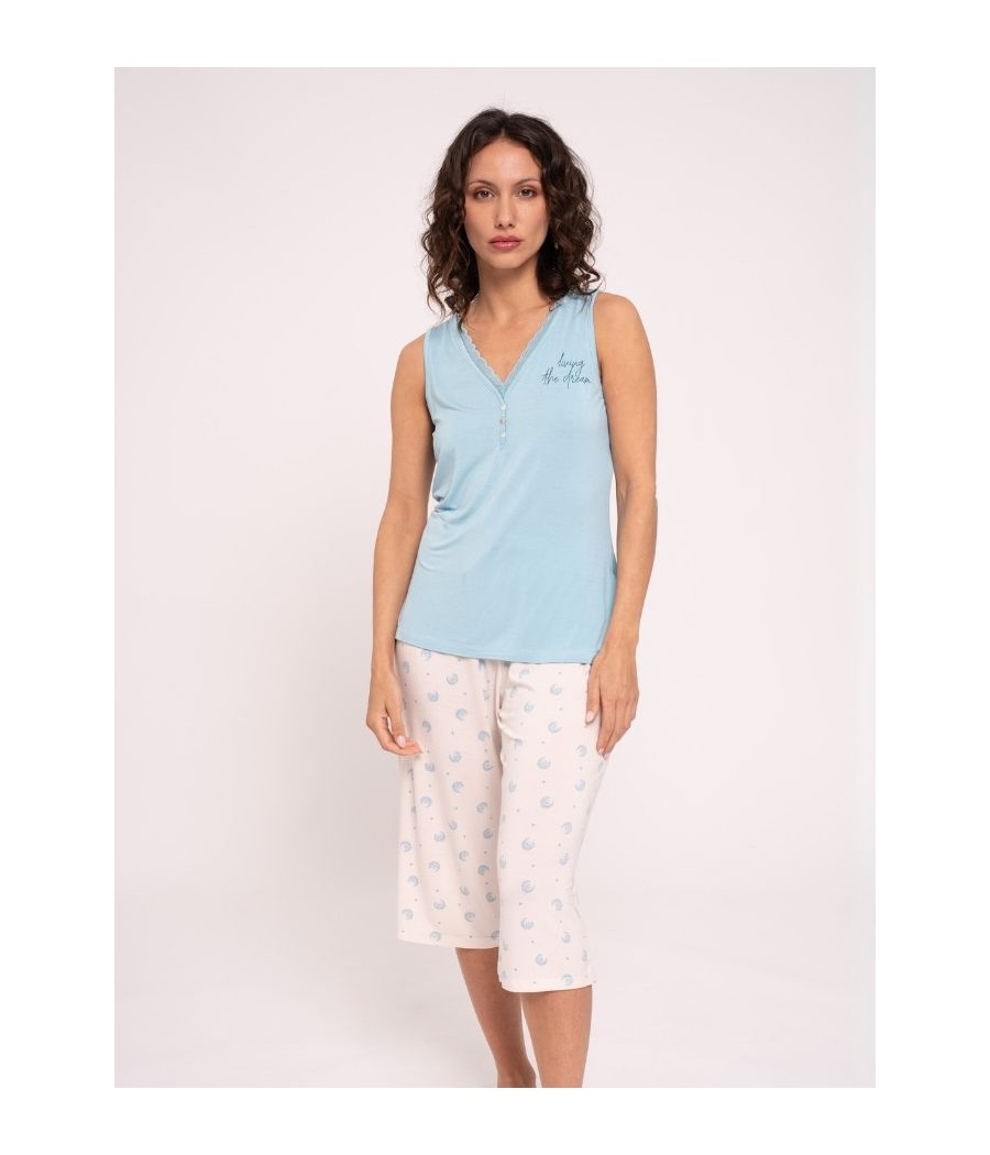 Pijama lencero verano mujer Muydemi pirata