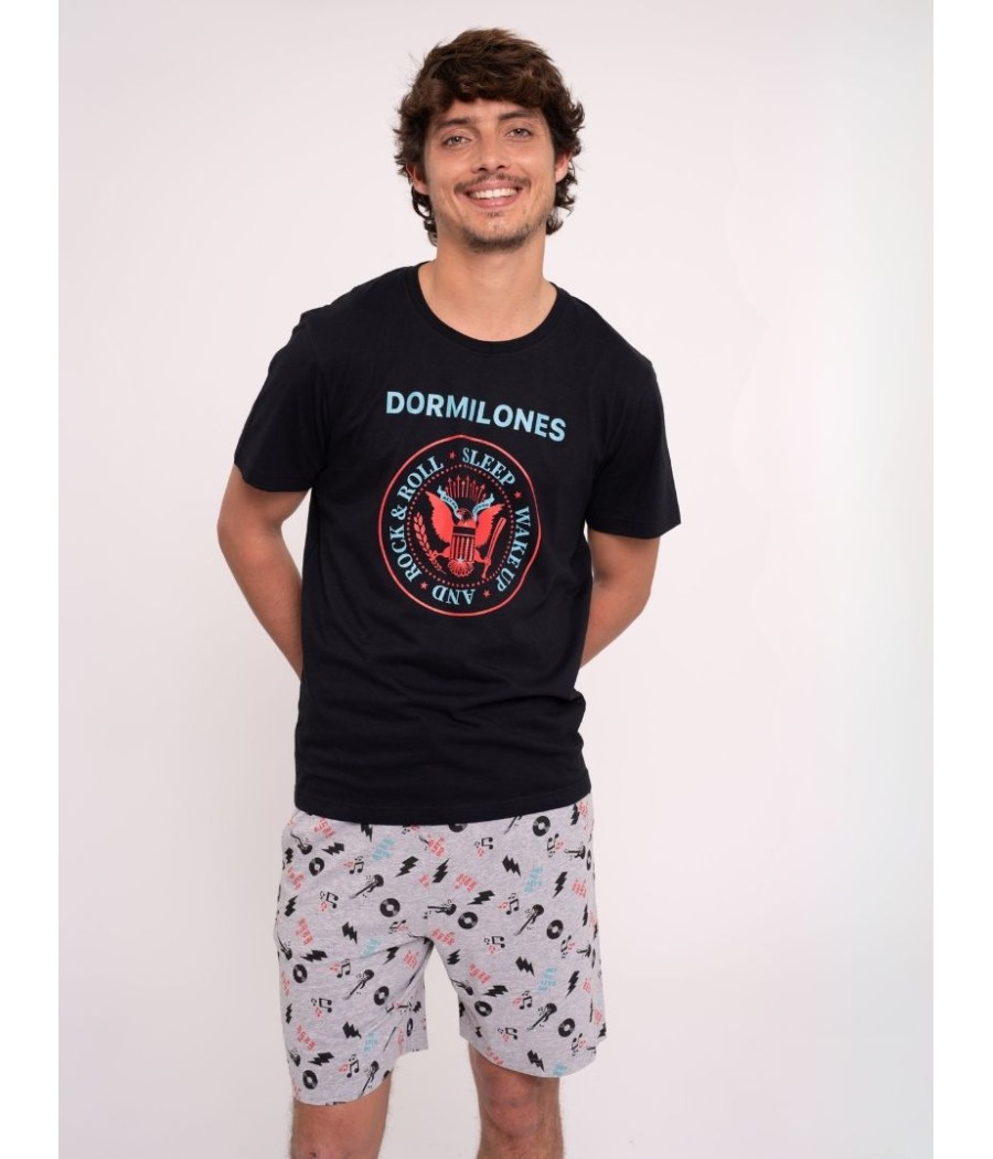 Pijama verano hombre Muydemi Dormilones algodón