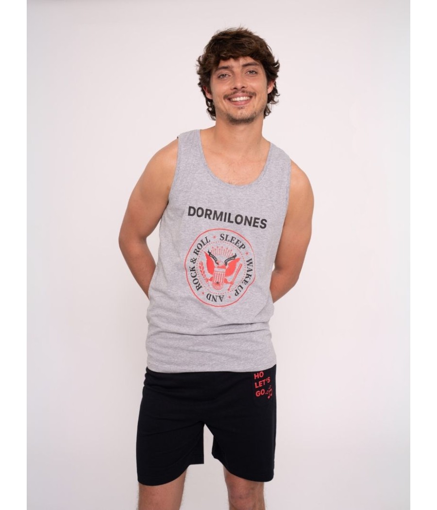 Pijama hombrera hombre Muydemi Dormilones algodón