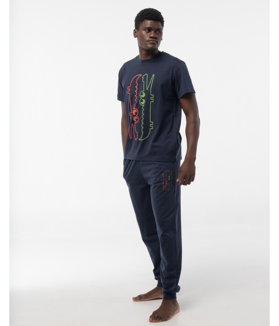 Pijama verano hombre Little Unicorn 3 piezas marino