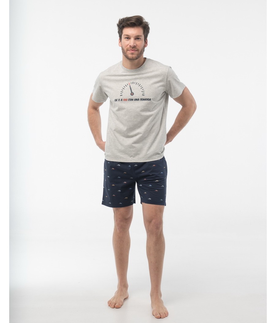 Pijama verano hombre Little Unicorn gris