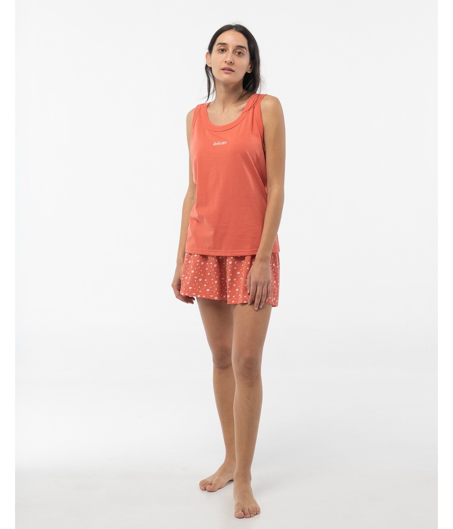 Pijama verano mujer Little Unicorn coral