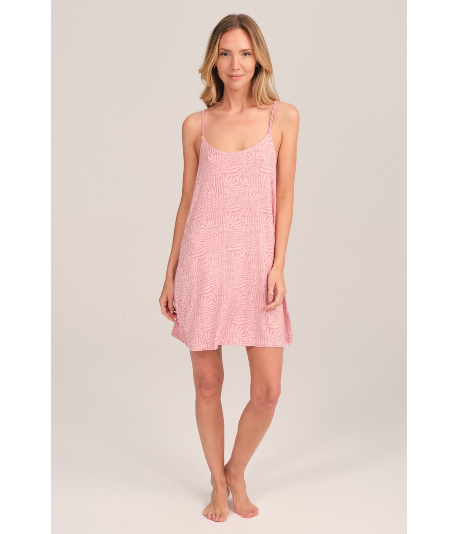 Camisón verano mujer J&J Brothers punto modal rosa