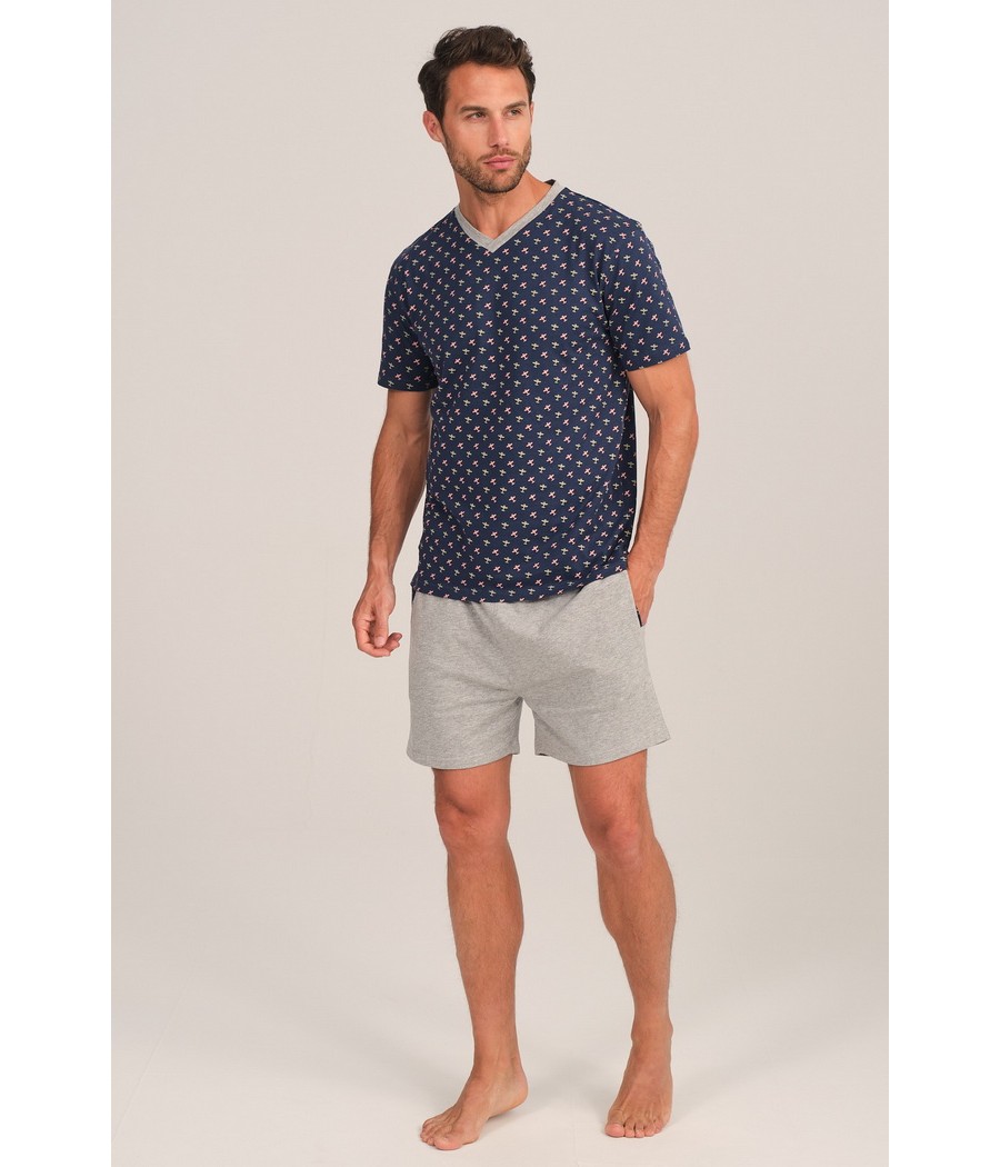 Pijama verano hombre J&J Brothers punto