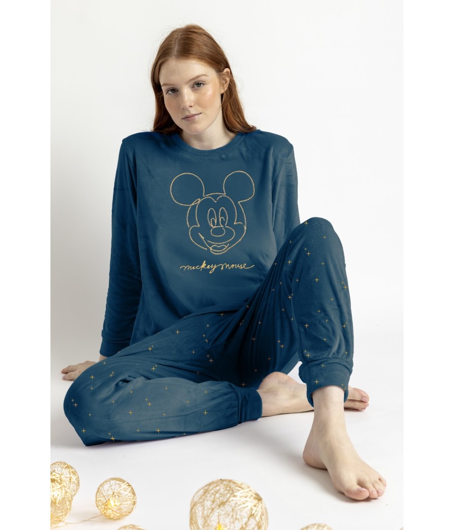 Pijama invierno mujer Disney Cosmic terciopelo