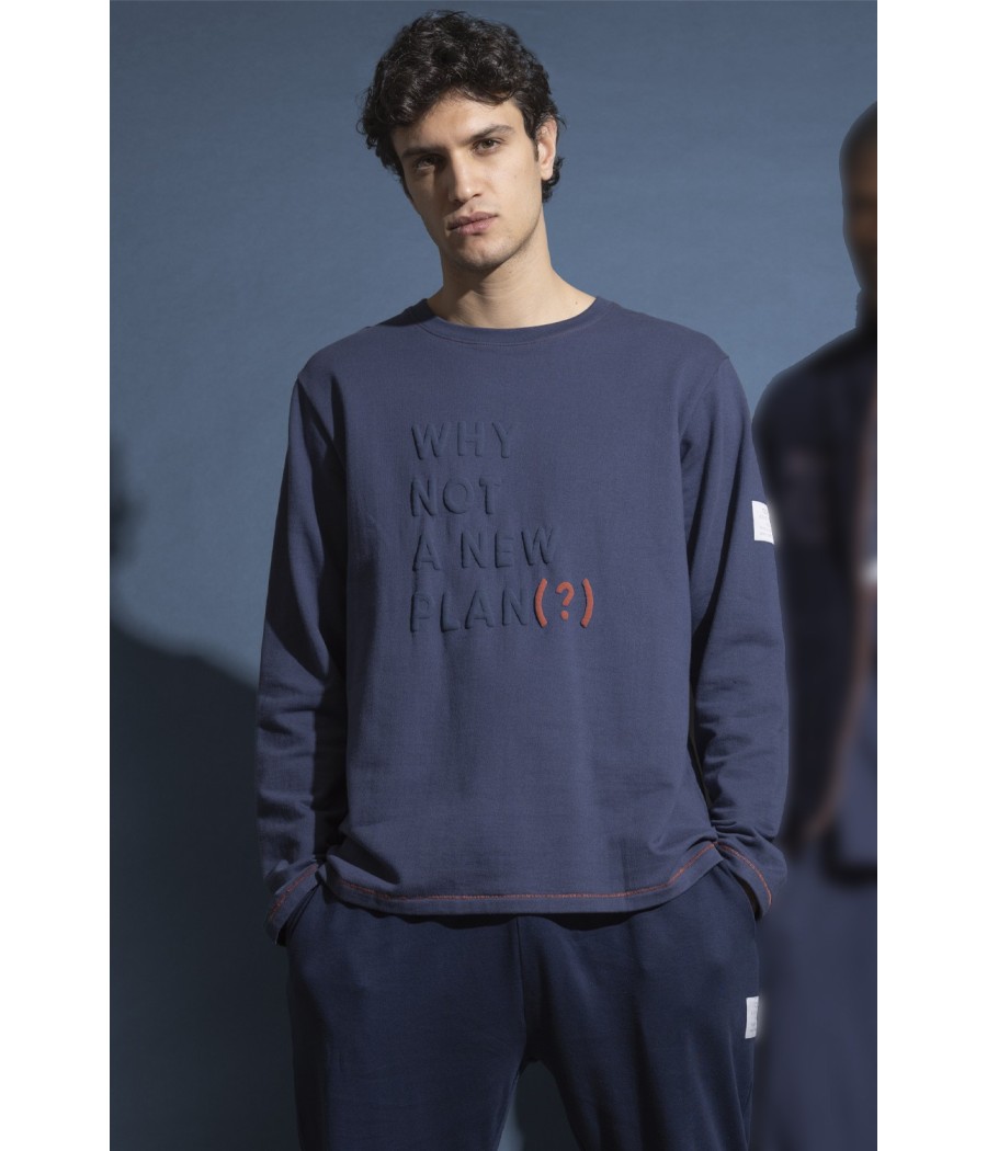 Pijama invierno hombre New Plan Why not algodón