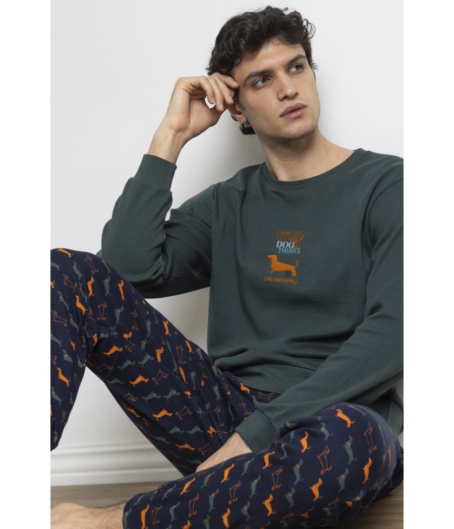 Pijama invierno hombre ADMAS My dog