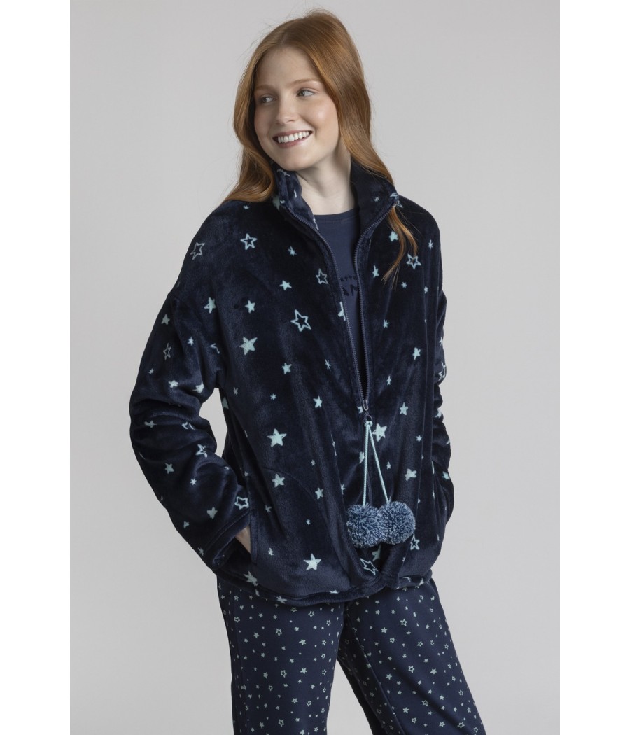 Bata invierno mujer ADMAS stay at home cremallera