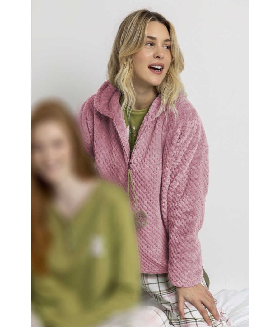 Bata invierno mujer ADMAS capucha cremallera