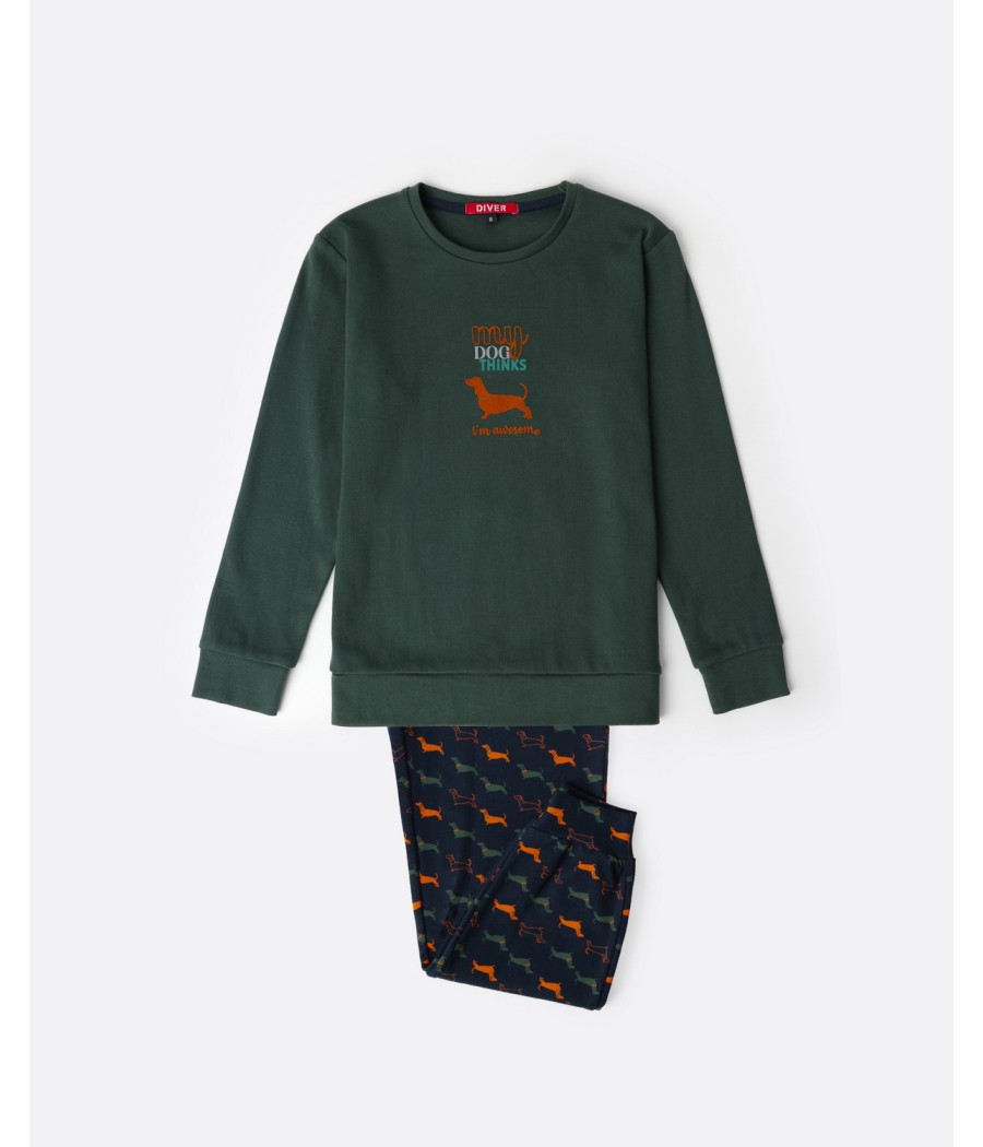 Pijama invierno juvenil chico ADMAS My Dog