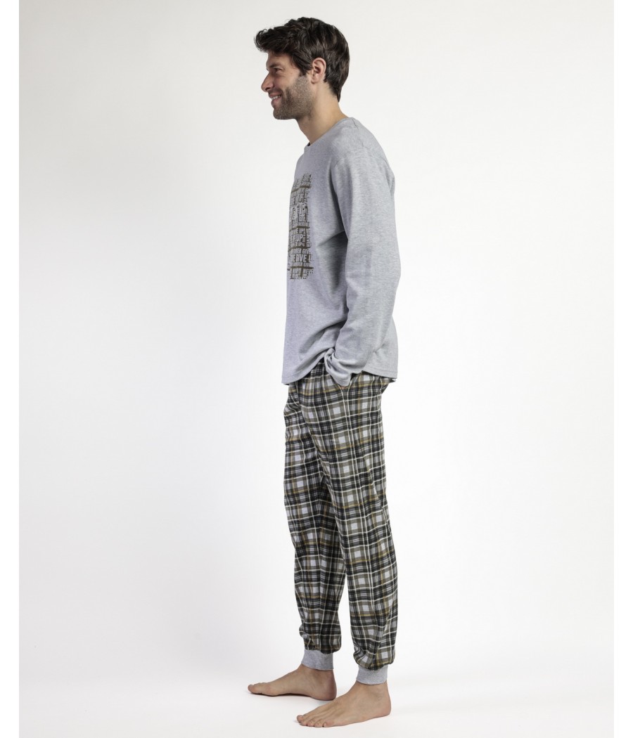 Pijama invierno hombre Admas Never Give