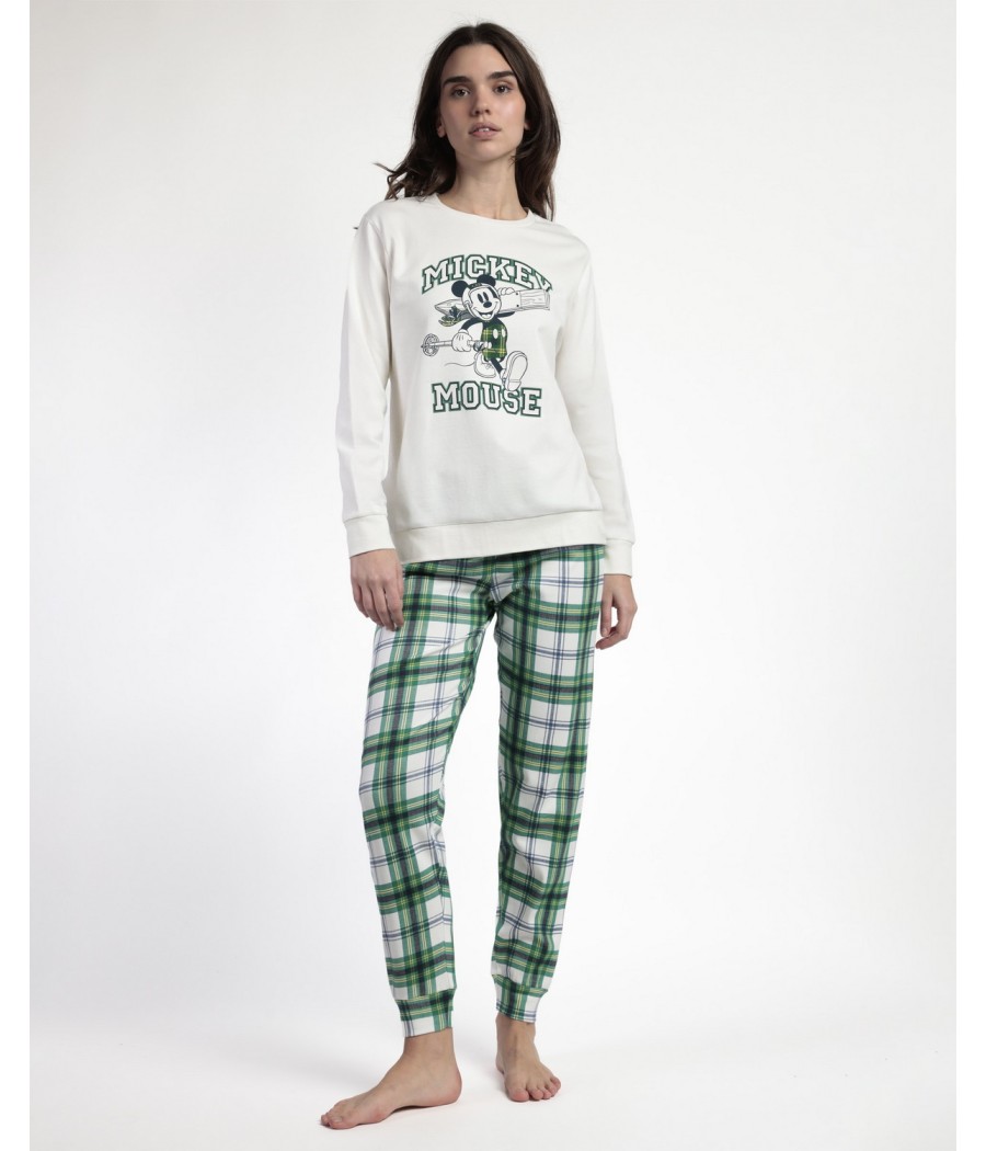 Pijama invierno mujer DISNEY 28 sky mouse algodón